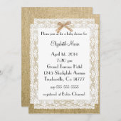 Baby shower van de rand kaart (Voorkant / Achterkant)