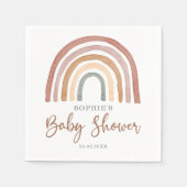 Baby shower van de regenboog van Tones Boho Servet (Voorkant)
