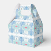 Baby shower van de regenboogontinkting bedankdoosjes (Achterkant)