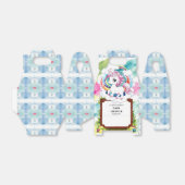 Baby shower van de regenboogontinkting bedankdoosjes (Uitgevouwen)