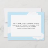 Baby shower van de Retro Airplane Aviator Bedankkaart (Achterkant)