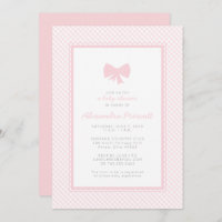 Baby shower van de roze boog van Gingham