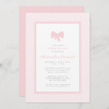 Baby shower van de roze boog van Gingham