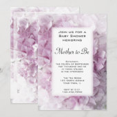Baby shower van de Roze Hydrangea Flowers Kaart (Voorkant / Achterkant)