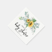 Baby shower van de Rustige zonnebloem Eucalyptus G Servet (Hoek)