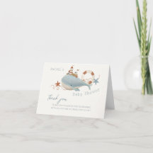 Baby shower van de schattige walvis
