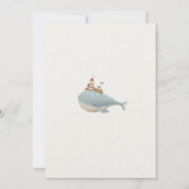 Baby shower van de schattige walvis kaart (Achterkant)