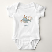 Baby shower van de schattige walvis romper (Voorkant)