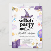 Baby shower van de Schattigee heksenpartij Kaart (Voorkant)