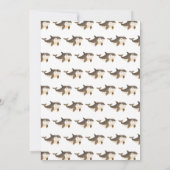 Baby shower van de Schattigee noordpoolwalvis Bedankkaart (Achterkant)