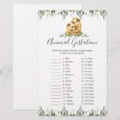 Baby shower van de Slotakte Dierengame (Voorkant / Achterkant)