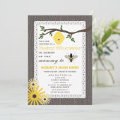 Baby shower van de soort Woodgrain Geïnspireerd Kaart (Staand voorkant)