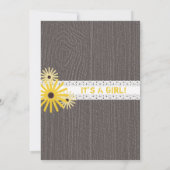 Baby shower van de soort Woodgrain Geïnspireerd Kaart (Achterkant)