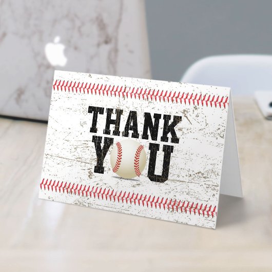 Baby shower van de Sporten van het honkbal dankt Bedankkaart
