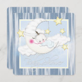 Baby shower van de sterren en de maan kaart (Voorkant / Achterkant)