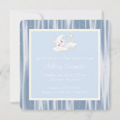 Baby shower van de sterren en de maan kaart (Achterkant)