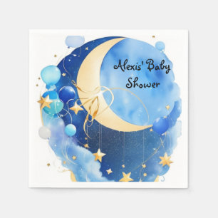 Baby shower van de sterren en de maan servet