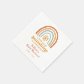 Baby shower van de Sunshine Boho-regenboog Servet (Hoek)