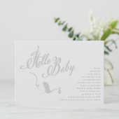 Baby shower van de torenspits kaart (Staand voorkant)