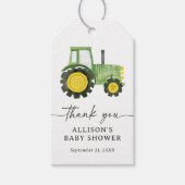 Baby shower van de trekker cadeaulabel (Voorkant)