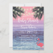 Baby shower van de tropische palmboom kaart (Voorkant)