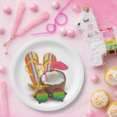  Baby shower van de Tropische Partij Papieren Bordje (Feest)