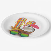  Baby shower van de Tropische Partij Papieren Bordje (Gekanteld)