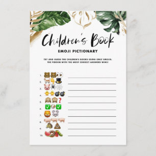 Baby shower van de Tropische Specificatie van het  Informatiekaartje