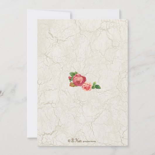  Baby shower van de tuin Kaart (Achterkant)