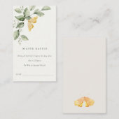 Baby shower van de tuinfauna Butterfly Diaper Raff Informatiekaartje (Voorkant / Achterkant)