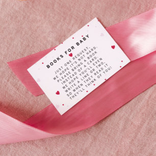 Baby shower van de valentijnse commissie - Boeken  Informatiekaartje