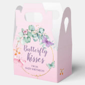 Baby shower van de vlinder Eucalyptus Pink Bedankdoosjes (Geopend)