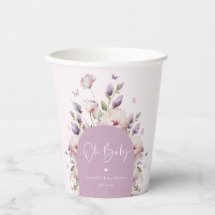 Baby shower van de vlindertuin papieren bekers