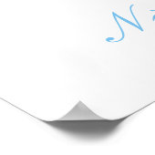 Baby shower van de voorjaarsvogels poster (Hoek)