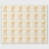 Baby shower van de waterverf cadeaupapier (Vlak)