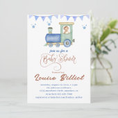 Baby shower van de waterverf kaart (Staand voorkant)