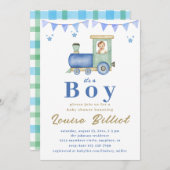 Baby shower van de waterverf kaart (Voorkant / Achterkant)