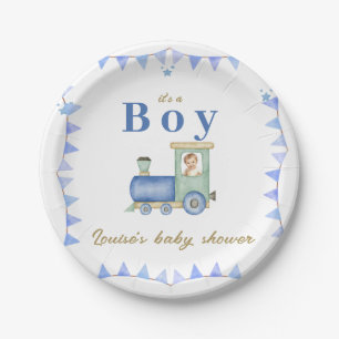 Baby shower van de waterverf papieren bordje