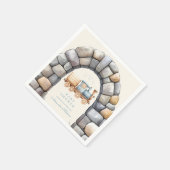 Baby shower van de waterverf servet (Hoek)