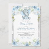 Baby shower van de Waterverf van de jongen Kaart (Voorkant)