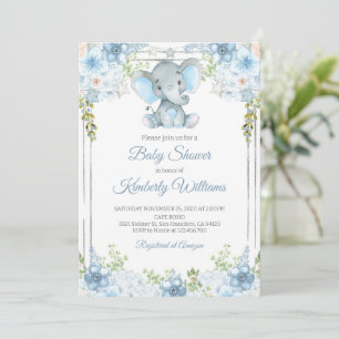 Baby shower van de Waterverf van de jongen Kaart