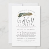 Baby shower van de Waterverf van de navel Kaart (Voorkant)