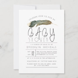 Baby shower van de Waterverf van de navel Kaart