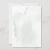 Baby shower van de Waterverf van de Post Kaart (Achterkant)