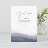 Baby shower van de Waterverf van de zeemacht Kaart (Staand voorkant)