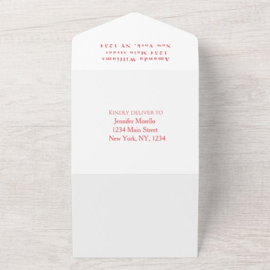 Baby shower van de Waterverf van ezelvlies All In One Uitnodiging (Buitenkant)