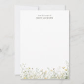 Baby shower van de wilde bij bedankkaart (Voorkant)