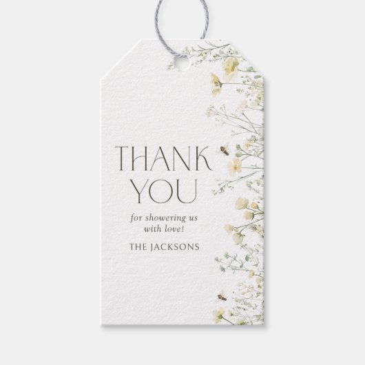 Baby shower van de wilde bij cadeaulabel (Voorkant)