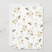 Baby shower van de wilde bij kaart (Achterkant)