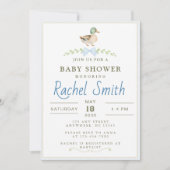 Baby shower van de wilde eend kaart (Voorkant)